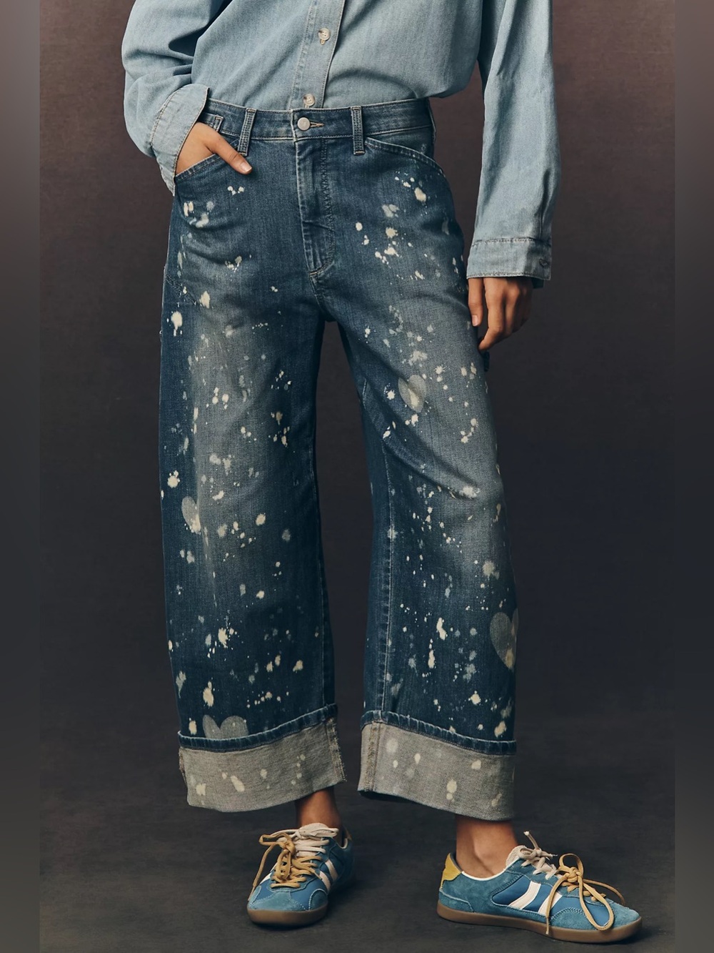 Anthropologie Pilcro The Kayden Heart Barrel Carpenter Jeans by Pilcro Size 25 - Picture 12 of 12